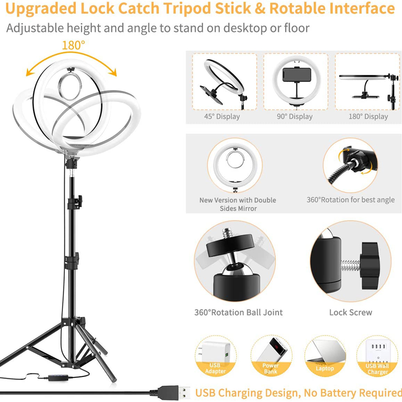 16/26/33cm Selfie Ring Light P - Photography Lighting Meter ulasan dan harga