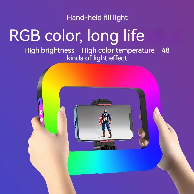 RGB Handheld Ring Fill Light P - Photography Lighting Handheld ulasan dan harga