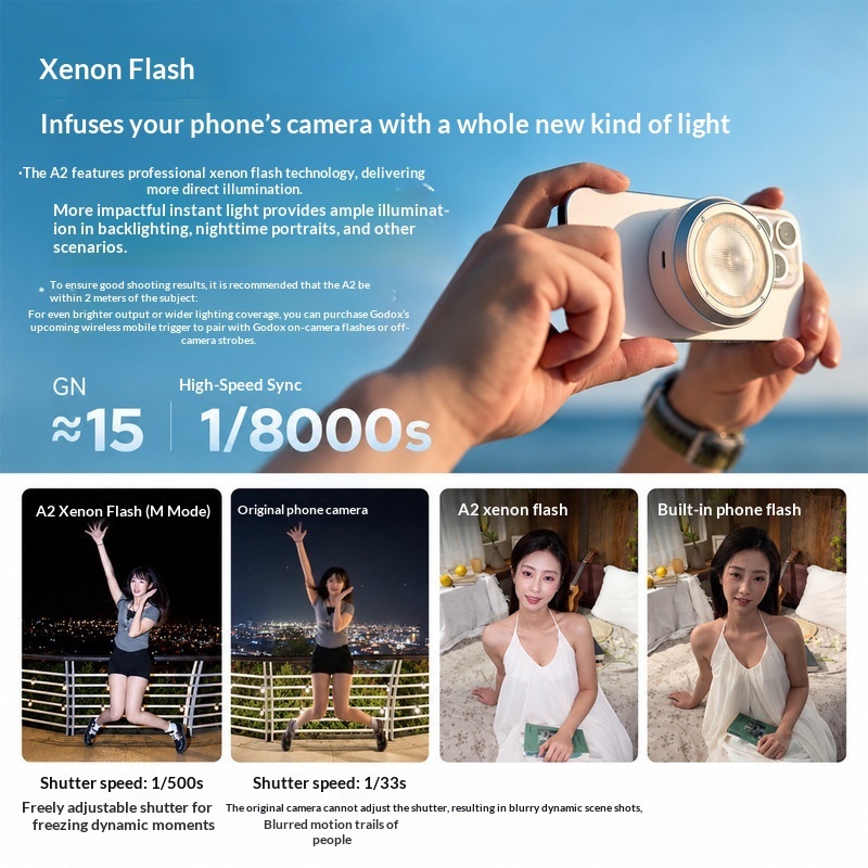 Godox A2 Smartphone Xenon Flas - Photography Lighting Brands ulasan dan harga
