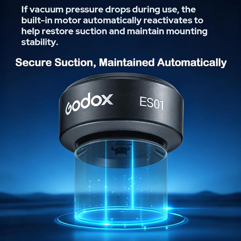 Godox ES01 Motorized Vacuum Su - Photography Lighting Description ulasan dan harga