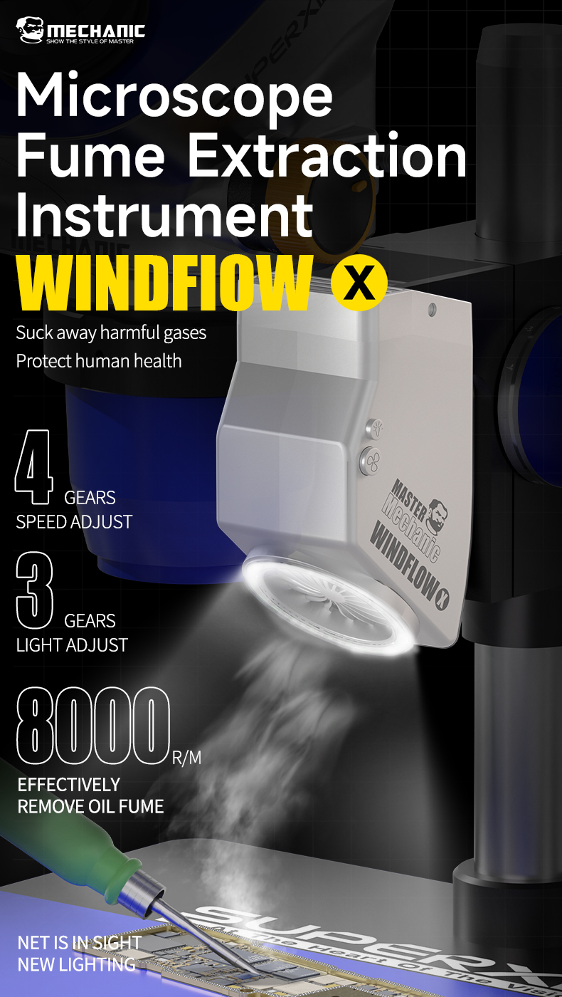 MECHANIC WindFlow X Microscope - Photography Lighting Kit Portable ulasan dan harga