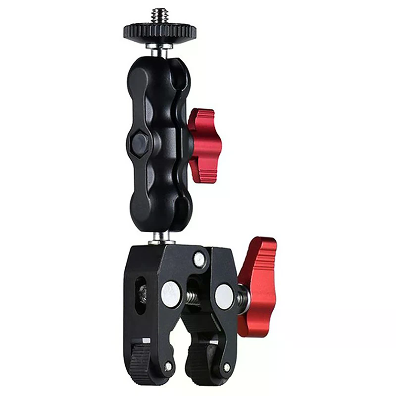 Double Ball Head Magic Arm Cla - Photography Lighting Description ulasan dan harga