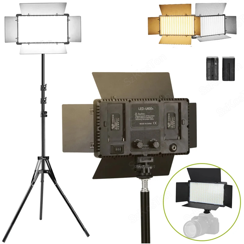 U800 U600 LED Photo Studio Vid - Photography Lighting Meter ulasan dan harga